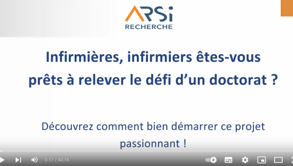 Vidéo d'informations clés pour débuter un doctorat